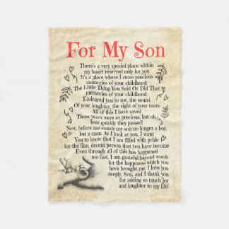 Son Gift | For My Son Thank You For Adding So Much Fleece Blanket