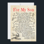Son Gift | For My Son Thank You For Adding So Much Holiday Card<br><div class="desc">Son Gift | For My Son Thank You For Adding So Much Joy And Laughter To My Life</div>