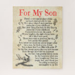 Son Gift | For My Son Thank You For Adding So Much Jigsaw Puzzle<br><div class="desc">Son Gift | For My Son Thank You For Adding So Much Joy And Laughter To My Life</div>