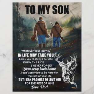 Son Gifts Letter To My Son Love From Dad Custom Letterhead