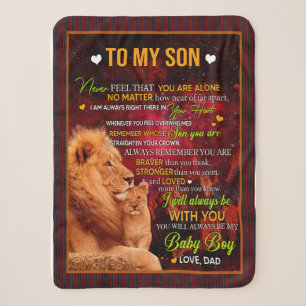 Son Gifts Letter To My Son Love From Dad Sherpa Blanket
