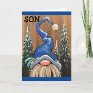 *SON* GNOME IS SPREDING "CHRISTMAS CHEER"  HOLIDAY CARD