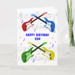 Son Guitars Birthday Card