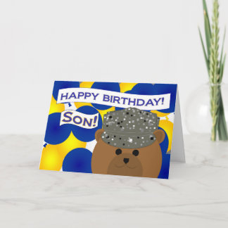 Son - Happy Birthday Air Force Active Duty! Card