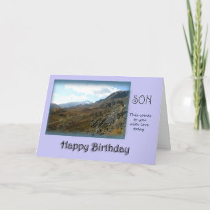 Son Happy Birthday - Mountain top Card