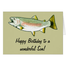 Son Fishing Birthday Cards & Invitations | Zazzle.co.uk