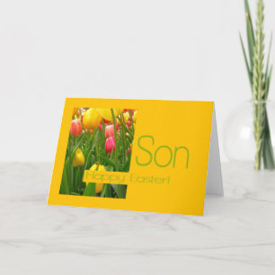 Son Happy Easter Holiday Card