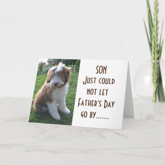 **SON** HAPPY FATHER'S DAY CARD (Front)