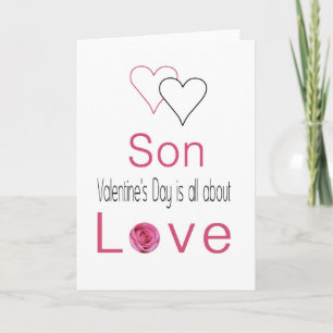 Son  Happy Valentine's Day Roses Holiday Card