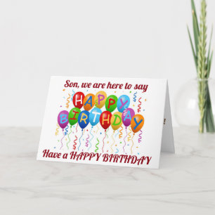 ***SON*** HAVE A FUN AND HAPPY BIRTHDAY!!!! CARD