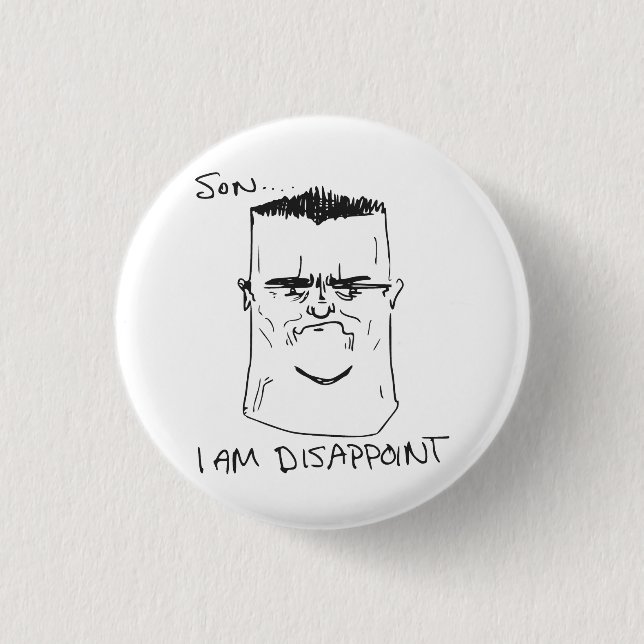 Son I Am Disappoint Father Rage Comic Meme 3 Cm Round Badge (Front)
