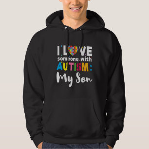 Son I Love Heart Special Autism Awareness Hoodie