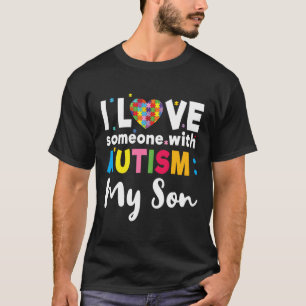 Son I Love Heart Special Autism Awareness T-Shirt