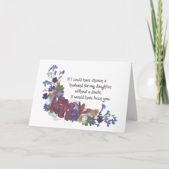Son-in-Law all occasion greeting card.  Thank You Card (Front)