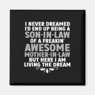 Son In Law Art From Mother In Law For Men Boys Son Magnet
