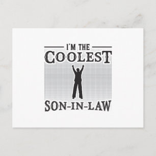 Son In Law Awesome Father Law Lawsuit Funny Gift Postcard