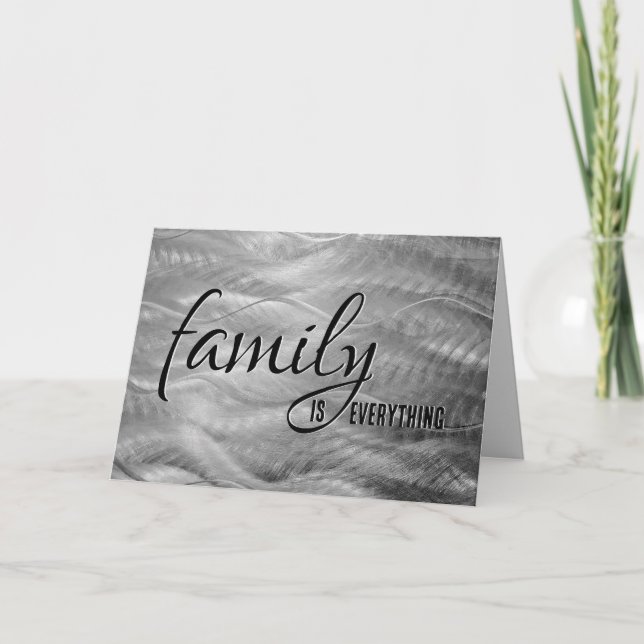 Son In Law Birthday Metal Abstract Card (Front)