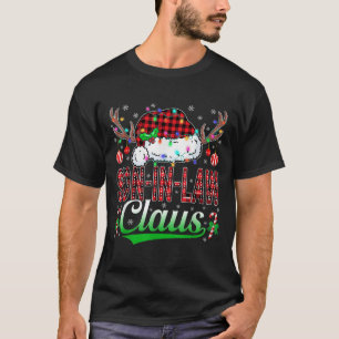 Son-in-law Claus Christmas Light Matching Family X T-Shirt