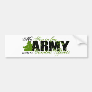 Son-in-law Combat Boots - ARMY Bumper Sticker