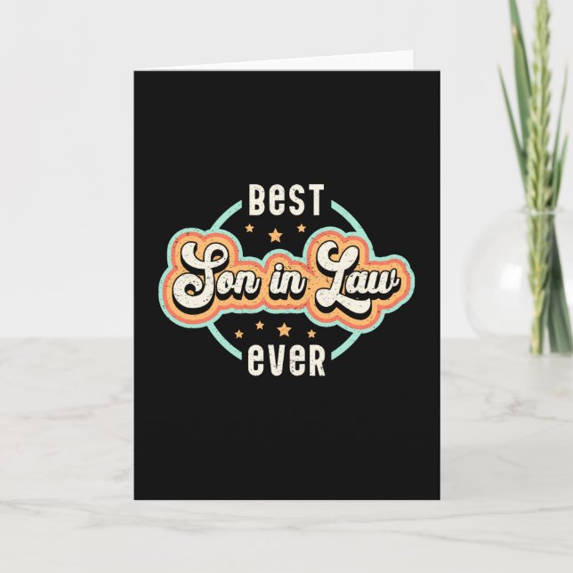 Son In Law Father In Law Lawsuit Awesome Gift Idea Card (Front)