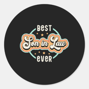 Son In Law Father In Law Lawsuit Awesome Gift Idea Classic Round Sticker