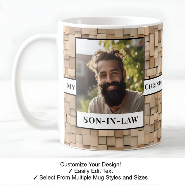 Son-in-law, Favourite Child, Photo, Wood Mug C503 (Creator Uploaded)