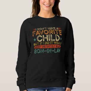 Son-In-Law Favourite Child Retro Mother-In-Law Sweatshirt