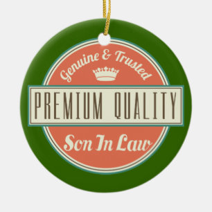 Son in Law (Funny) Gift Ceramic Tree Decoration
