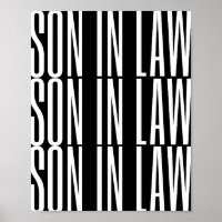 Son in law gift Black background Cool design Art