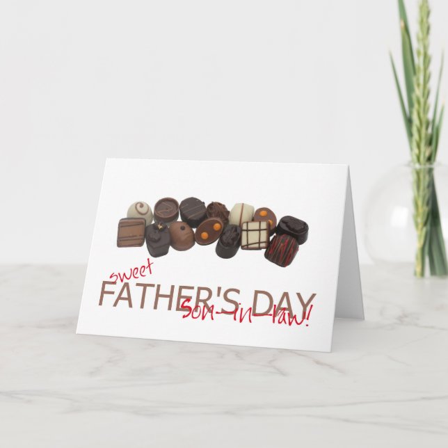 son in law Happy Father's Day Card (Front)