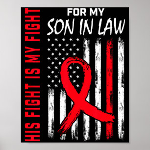 Son In Law Heart Disease Awareness Month Products Poster
