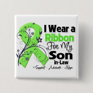 Son-in-Law - Lymphoma Ribbon 15 Cm Square Badge