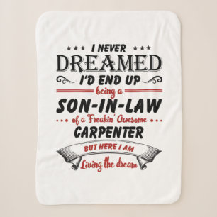 Son In Law Of Awesome Carpenter Sherpa Blanket