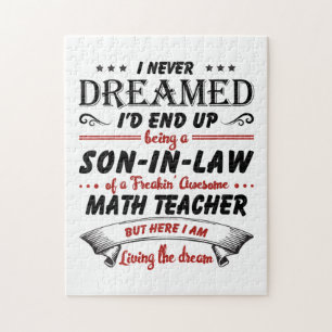 Son In Law Of Awesome Math Teacher Jigsaw Puzzle
