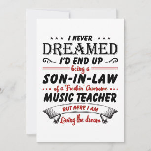 Son In Law Of Awesome Music Teacher Announcement
