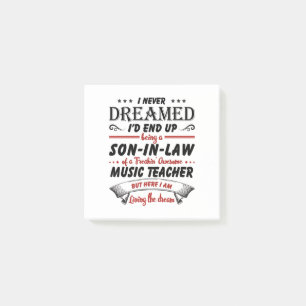 Son In Law Of Awesome Music Teacher Post-it Notes