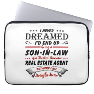Son In Law Of Awesome Real Estate Agent Laptop Sleeve