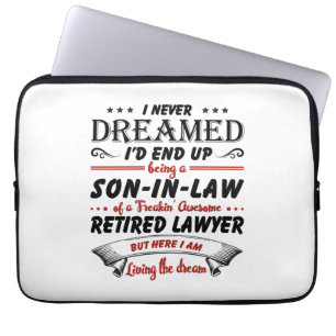 Son In Law Of Awesome Retired Lawyer Laptop Sleeve