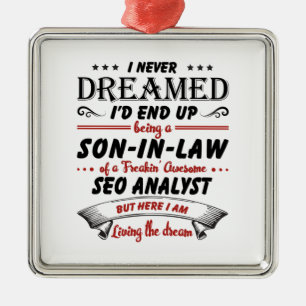 Son In Law Of Awesome SEO Analyst Metal Tree Decoration