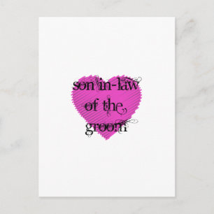 Son In-Law of the Groom Postcard