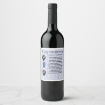 Son in Law Poem Bottle Label 50th Birthday