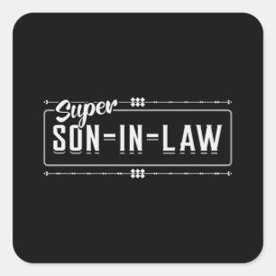 Son In Law Son Best Lawsuit Awesome Gift Idea Square Sticker