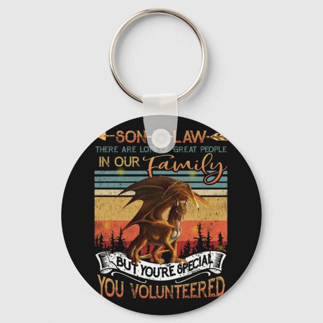 Son In Law There Lots Of Great People Volunteered Key Ring (Front)