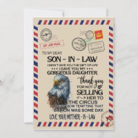 Son-In-Law | To My Dear Son-In-Law From Mother