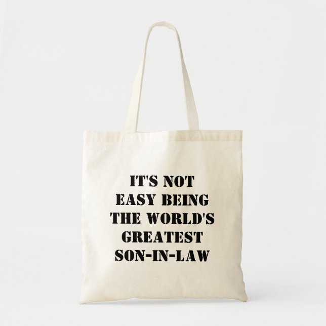 Son-In-Law Tote Bag (Front)