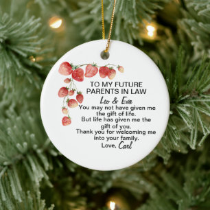 Son In-law, Wedding Gift  Ceramic Tree Decoration