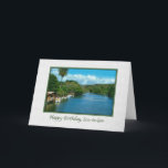 Son-in-law's Birthday Card with Hawaiian River<br><div class="desc">This digital painting is based on photographs of a river in the northern part of Oahu in Hawaii.   It brings beauty to this birthday greeting card.</div>