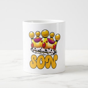 Son Kings crown Large Coffee Mug