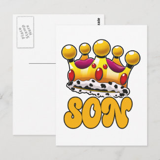 Son Kings crown Postcard