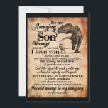 Son Lovers | To My Amazing Son Remember I Love You Holiday Card<br><div class="desc">Son Lovers | To My Amazing Son Always Remember I Love You Love,  Your Mum</div>